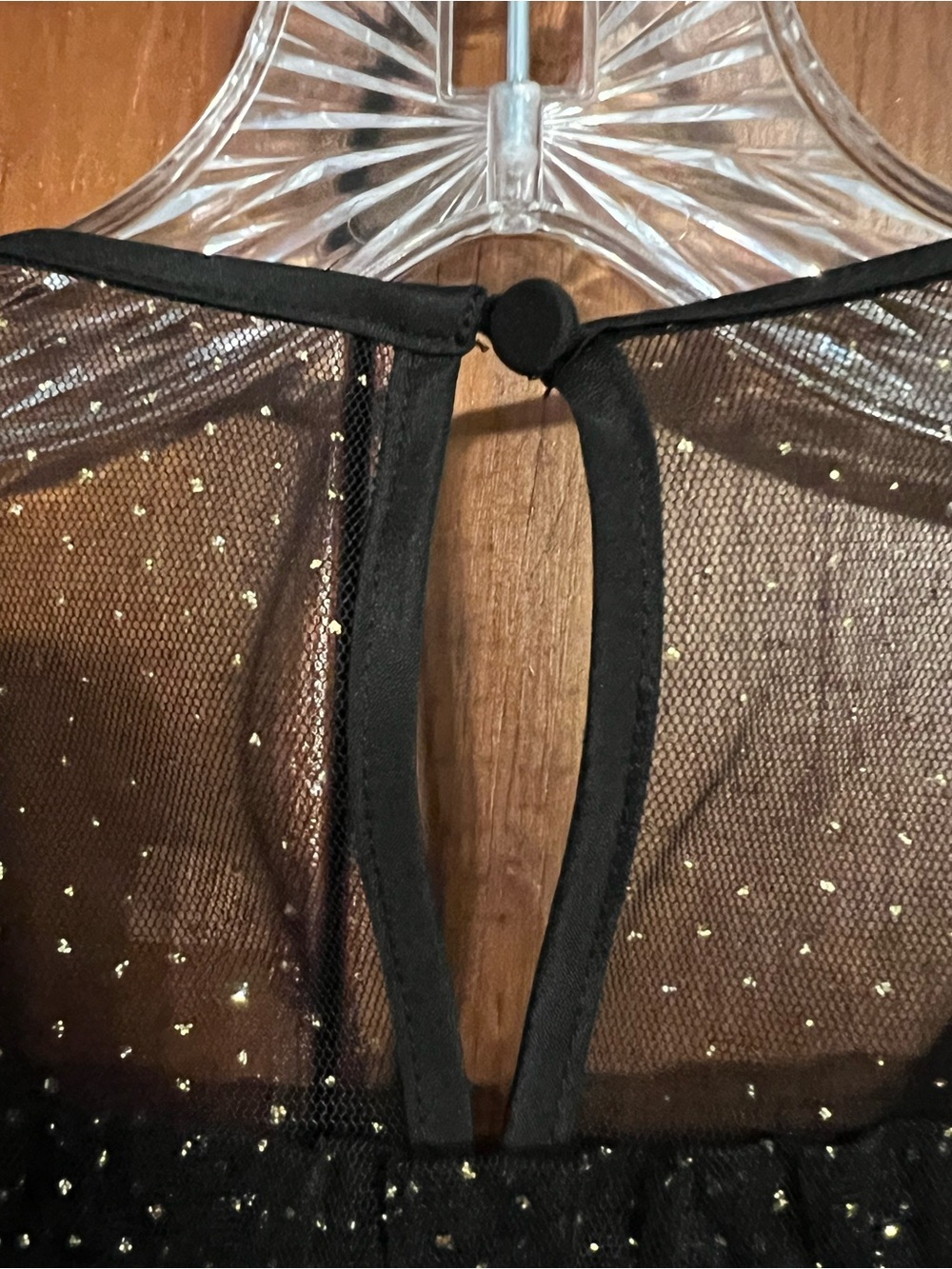 J. Crew NWT Sparkle Puff Sleeve Tulle Top Gold Black Women’s Size Small - Picture 8 of 8